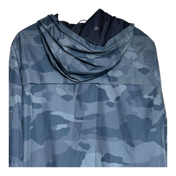 ALO Stride Camo Black Mens Hoodie Zip Jacket Medium - Picture 4 of 7